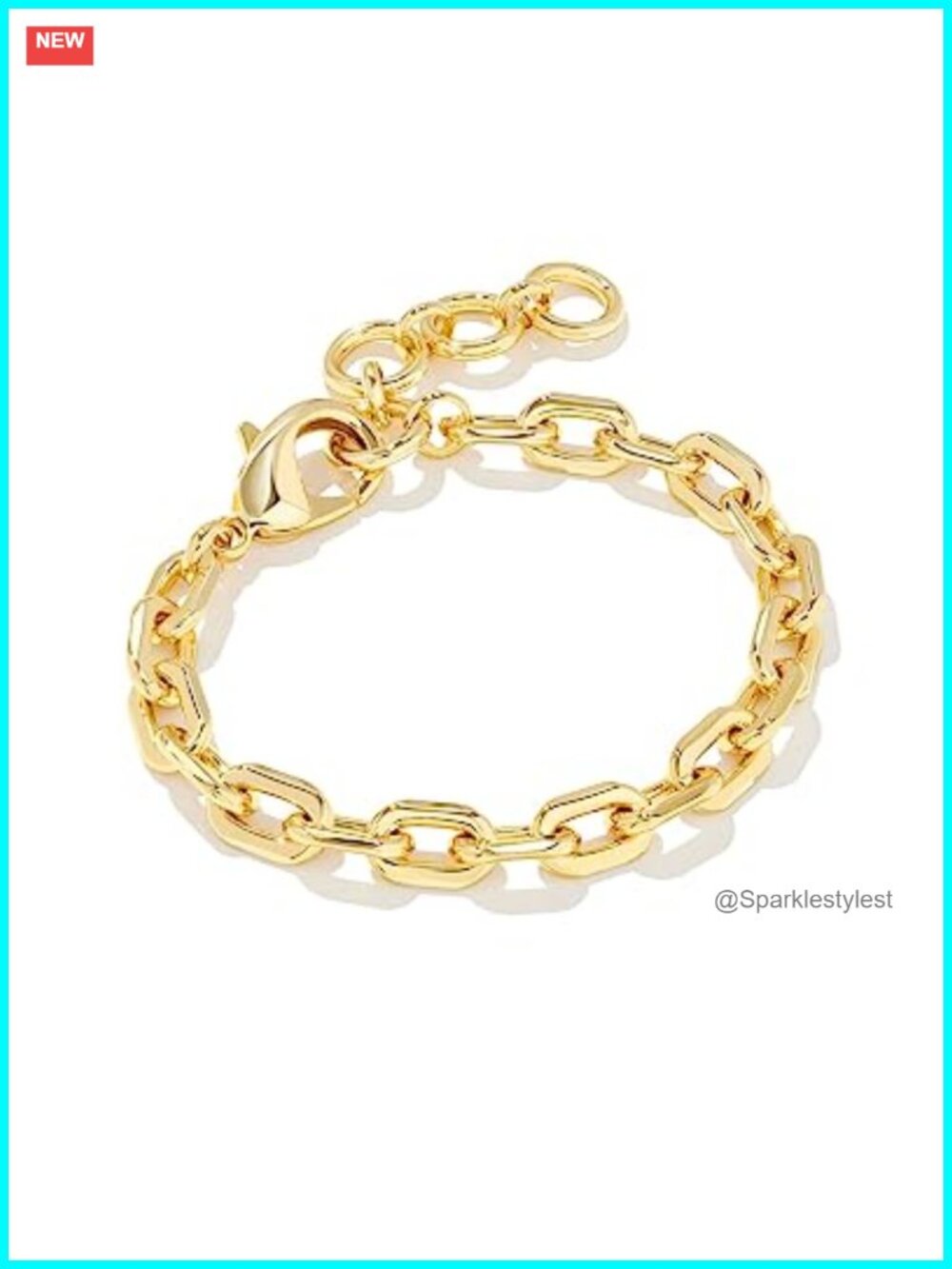 Kendra Scott Korinne Chain Bracelet 14k Gold-Plated Brass Women's Jewelry